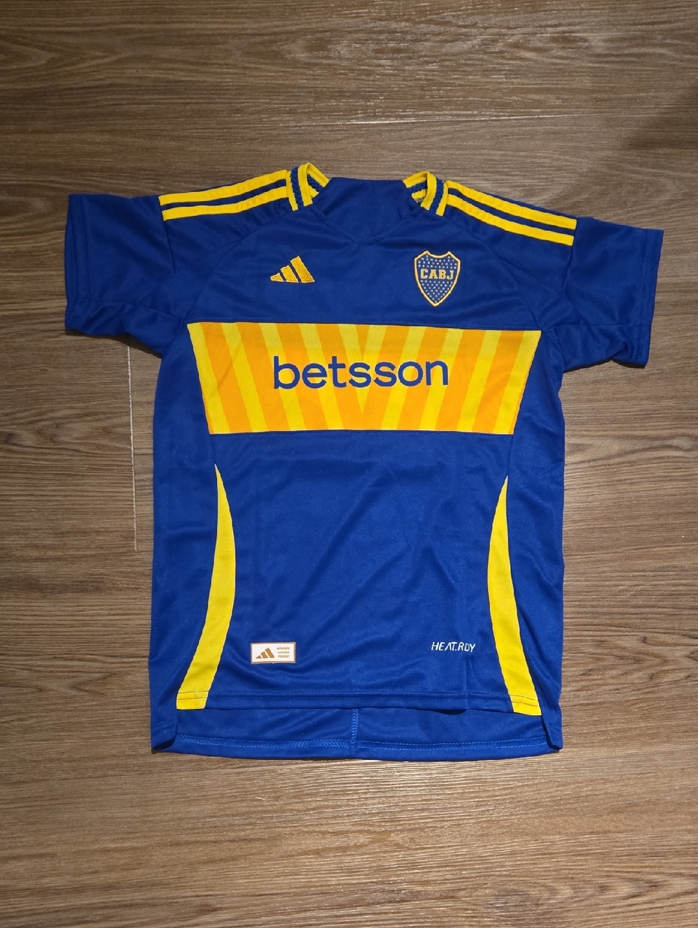 adidas Blue and Yellow Boca Juniors Soccer Jersey